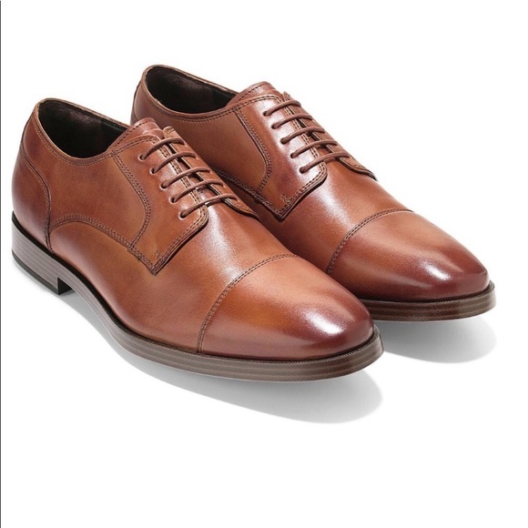 Cole Haan Other - Cole Haan Jay Grand Tan Cap Toe Oxfords
